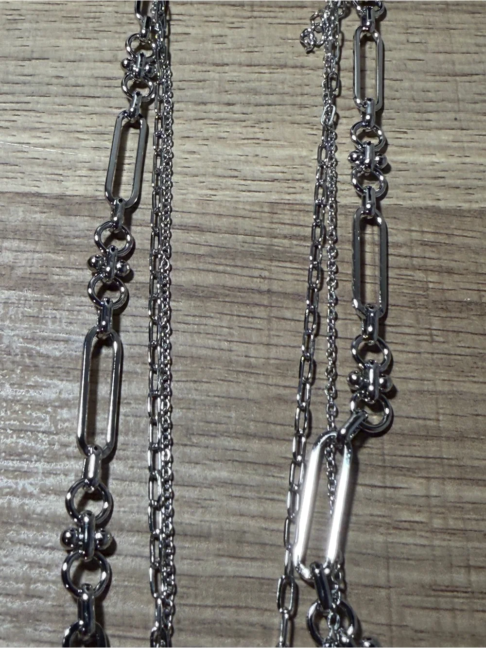 paparazzi Silver-Tone Layered Necklace with Green Teardrop Pendant